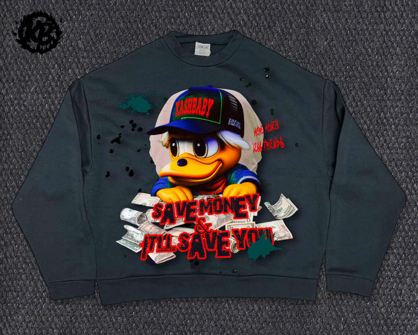 KB BLUES MCDUCK CREWNECK