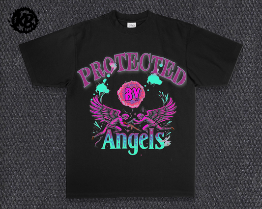 Protected By Angels Heavyweight Tee