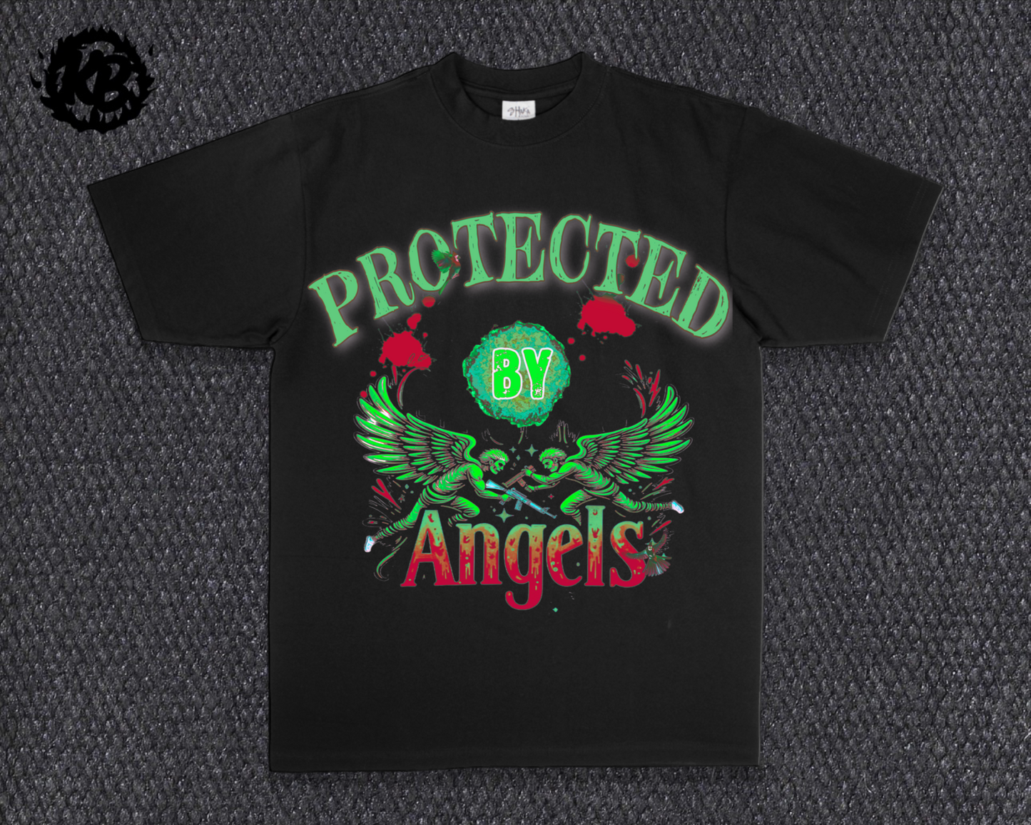 Protected By Angels Heavyweight Tee