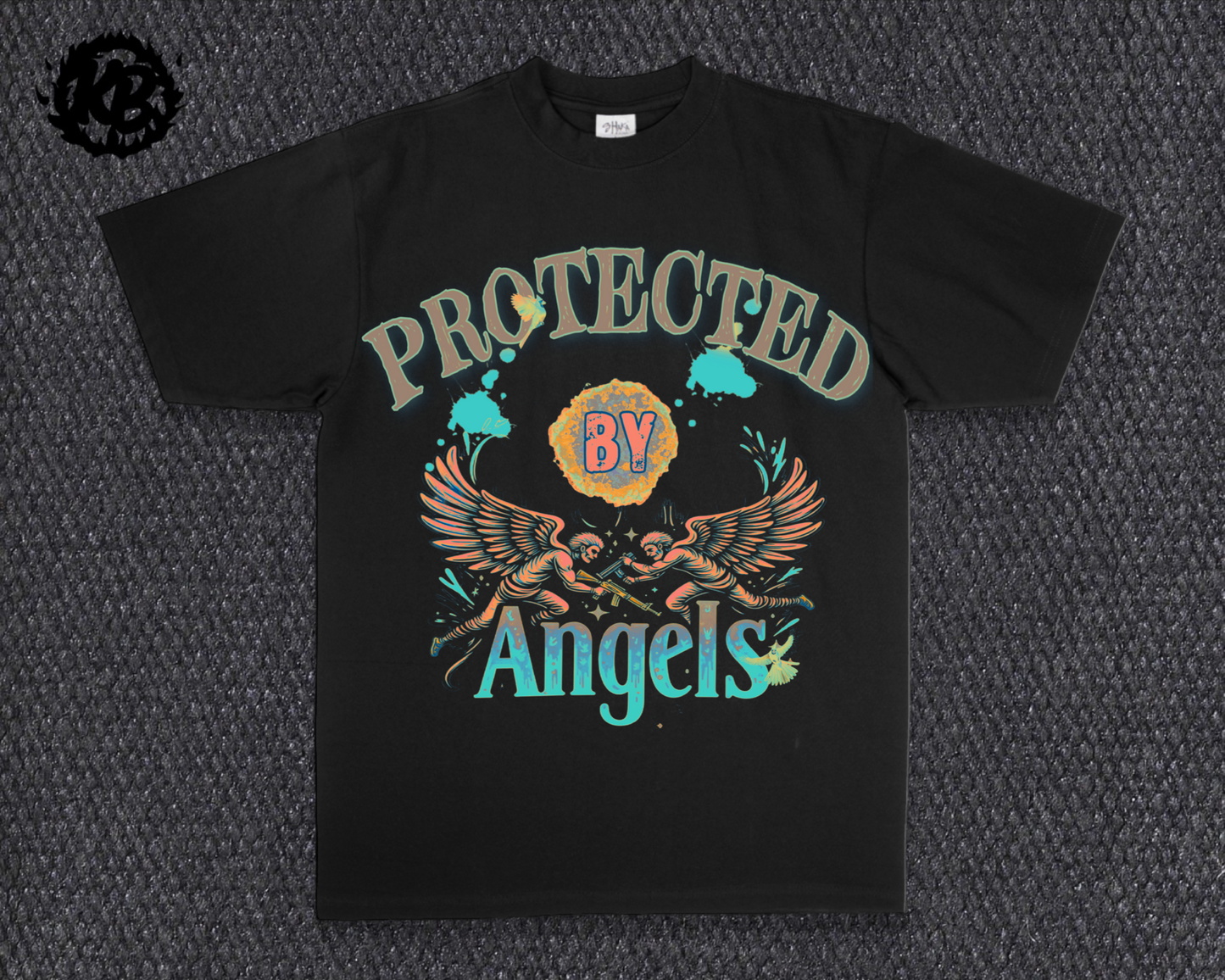 Protected By Angels Heavyweight Tee